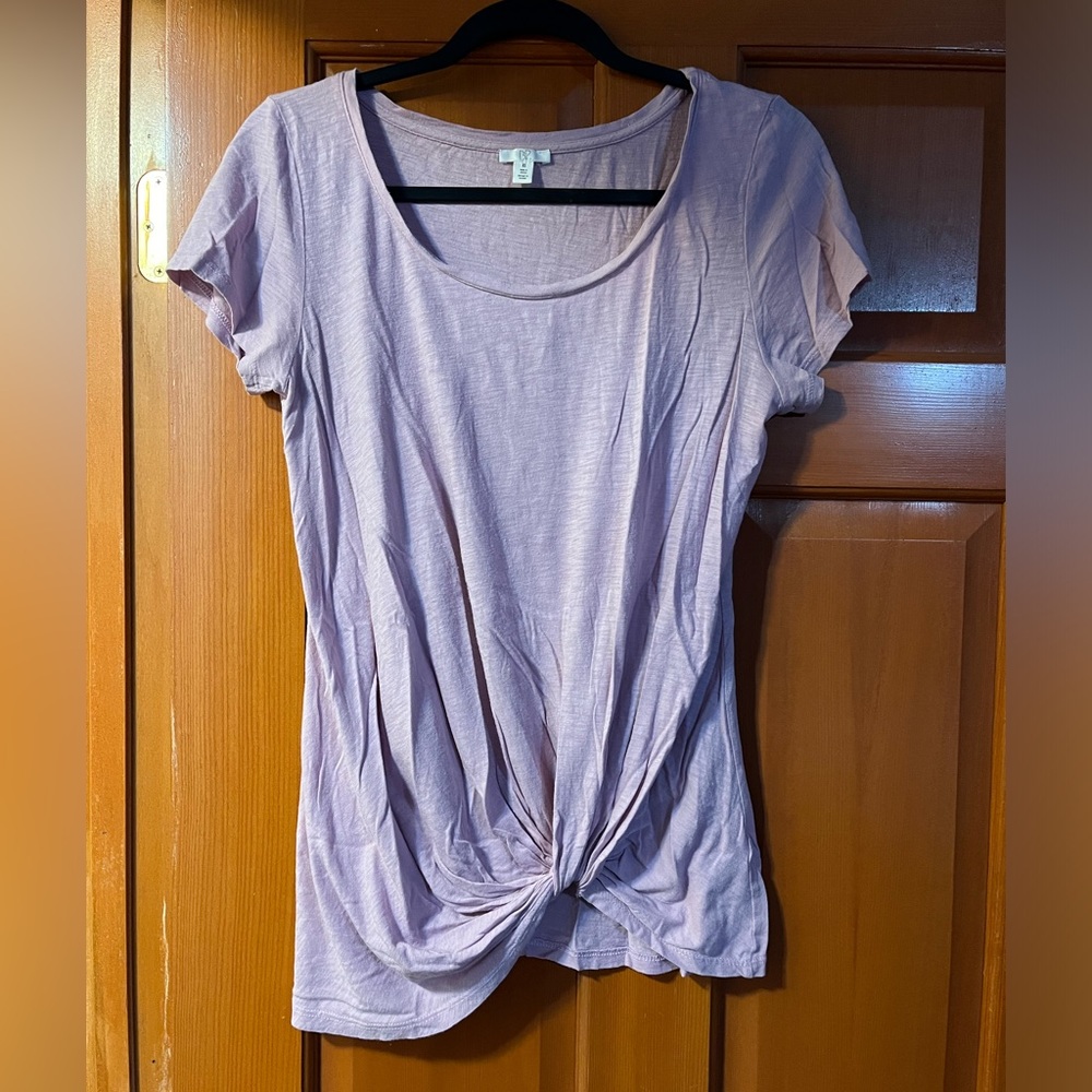 BP Lavender Knotted Shirt